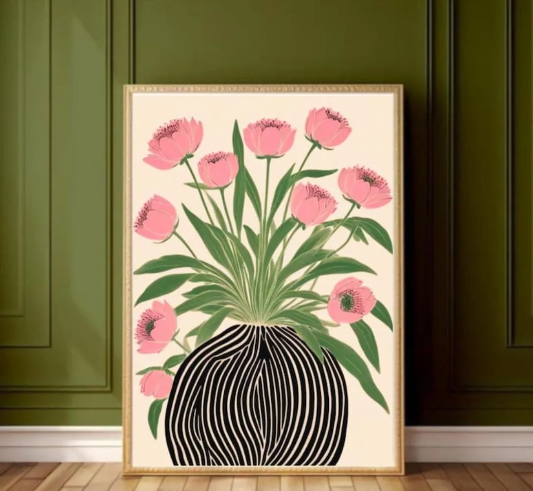 A Frameless Floral Poster,Mati - đánh giá và giá Florist Supply Vases
